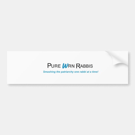 WRN-Bumpersticker Bumpersticker (Voorkant)