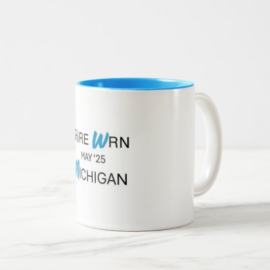 WRN in Michigan Conventie '25 Tweekleurige Koffiemok (Voorkant rechts)