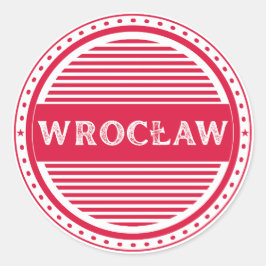 Wroclaw City Pride Embleem – Poolse identiteit Ronde Sticker