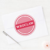 Wroclaw City Pride Embleem – Poolse identiteit Ronde Sticker (Envelop)