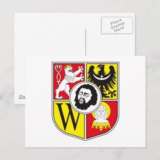 Wroclaw Coat of Arms Briefkaart (Voorkant / Achterkant)