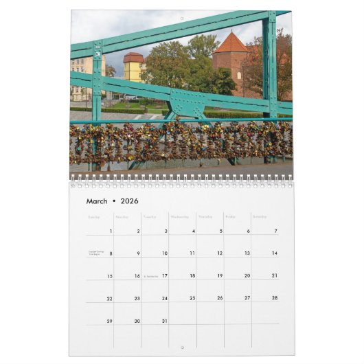 Wroclaw Polen 2026 Kalender (Mar 2026)