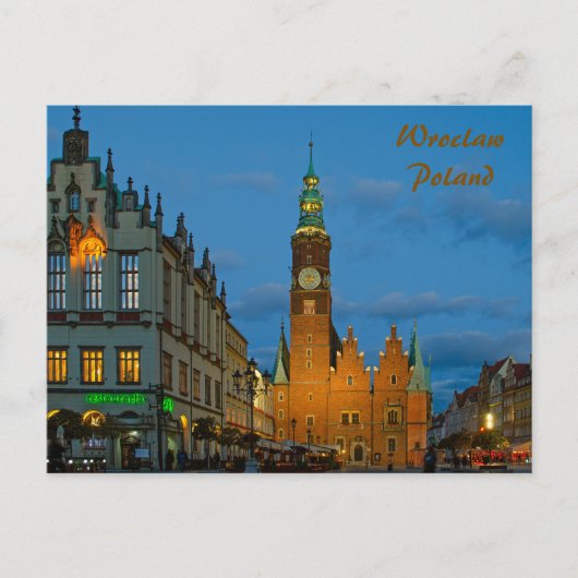 Wroclaw Polen Briefkaart (Voorkant)