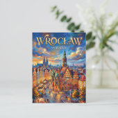 Wrocław Polen Briefkaart (Staand voorkant)