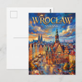 Wrocław Polen Briefkaart (Voorkant / Achterkant)