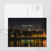 Wroclaw, Polen, Kerstmis, Briefkaart (Voorkant / Achterkant)