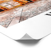 Wroclaw Polen Kunst Reizen Waterverf Hand getekend Poster (Hoek)