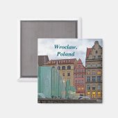 Wroclaw Polen Magnet (Voorkant / Achterkant)