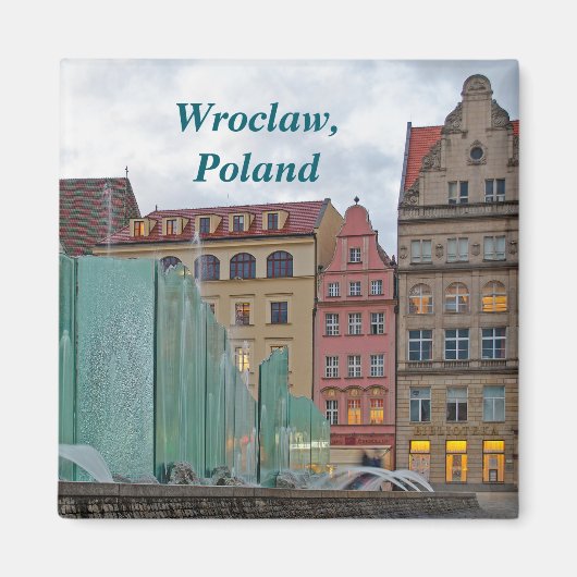Wroclaw Polen Magnet (Voorkant)