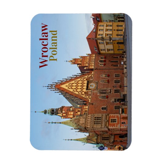 Wroclaw Polen Magnet Magneet (Verticaal)