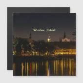 Wroclaw, Polen nachtverlichting (Voorkant / Achterkant)