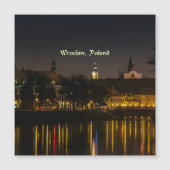 Wroclaw, Polen nachtverlichting (Voorkant)