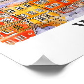 Wroclaw Polen Reizen Waterverf Schets Hand geteken Poster (Hoek)
