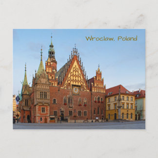 Wroclaw Polen Stadhuis Architectuur Briefkaart