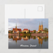 Wroclaw River Reflections Briefkaart (Voorkant / Achterkant)