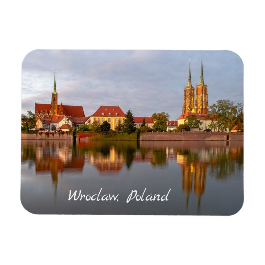 Wroclaw-rivierreflectiemagnet Magneet (Horizontaal)