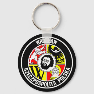 Wrocław Round Emblem Sleutelhanger