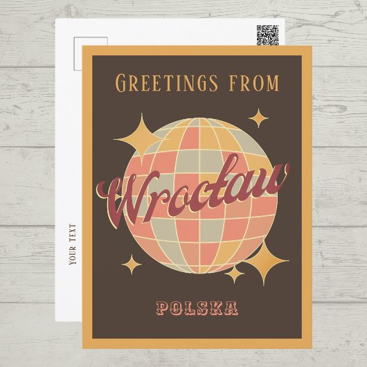 Wroclaw Stad Polen Retro  Briefkaart