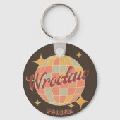 Wroclaw Stad Polen Retro Briefkaart Sleutelhanger (Achterkant)