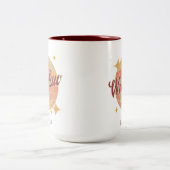 Wroclaw Stad Polen Retro  Briefkaart Tweekleurige Koffiemok (Center)