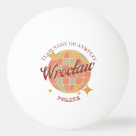 Wroclaw Stadspolska Tafeltennis Pingpongbal