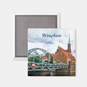 Wroclaw Tumski Brug Magneet (Voorkant / Achterkant)