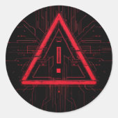 Wrong error ronde sticker (Voorkant)