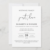 Wronkzinnig script niets Fancy gewoon liefdeshuwel Kaart (Voorkant)