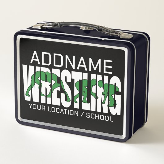 Wruiend team ADD-TEKST School Varsity Wrestler (Achterkant)