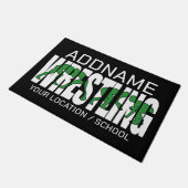 Wruiend team ADD-TEKST School Varsity Wrestler Deurmat (Schuin)