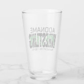 Wruiend team ADD-TEKST School Varsity Wrestler Glas (Achterkant)