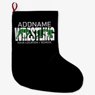 Wruiend team ADD-TEKST School Varsity Wrestler Grote Kerstsok