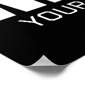 Wruiend team ADD-TEKST School Varsity Wrestler Poster (Hoek)