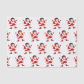 Wruiende kerstfeestdag met cadeau tissuepapier (Voorkant)