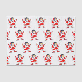 Wruiende kerstfeestdag met cadeau tissuepapier