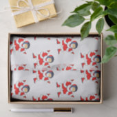 Wruiende kerstfeestdag met cadeau tissuepapier (Geschenk)