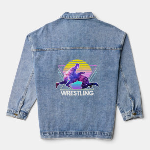 Wruiende Sportretro  Vaporwave 90 s Wrest Denim Jacket