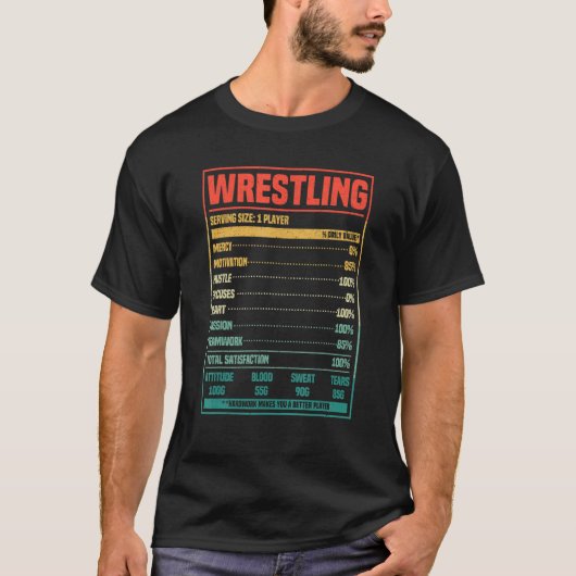 Wruiende voeding Wrestler Fan Martial Ar T-shirt (Voorkant)