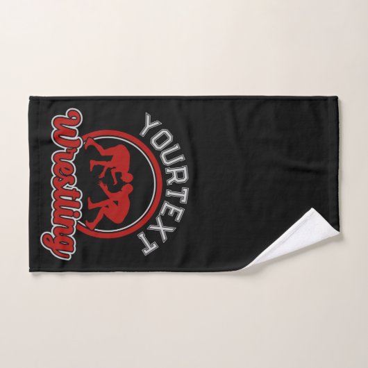 Wruing ADD NAME Grapple Champion Team Player Bad Handdoek (Handdoek)