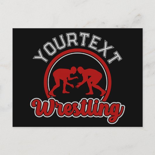 Wruing ADD NAME Grapple Champion Team Player Briefkaart (Voorkant)