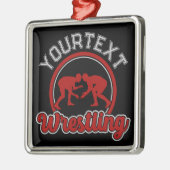 Wruing ADD NAME Grapple Champion Team Player Metalen Ornament (Links)