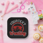 Wruing ADD NAME Grapple Champion Team Player Papieren Bordje (Feest)