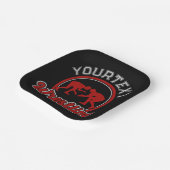 Wruing ADD NAME Grapple Champion Team Player Papieren Bordje (Gebogen)