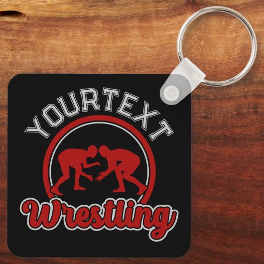 Wruing ADD NAME Grapple Champion Team Player Sleutelhanger (Achterkant)