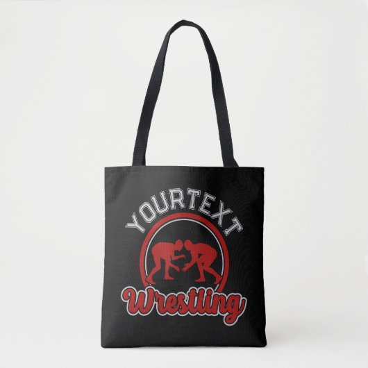 Wruing ADD NAME Grapple Champion Team Player Tote Bag (Voorkant)