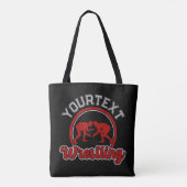 Wruing ADD NAME Grapple Champion Team Player Tote Bag (Achterkant)
