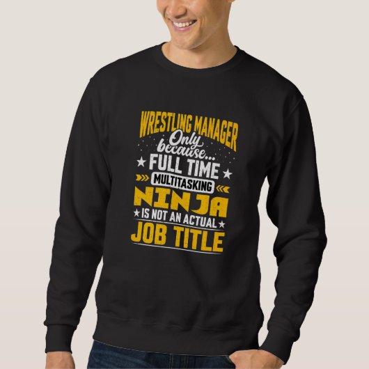 Wruing Manager-taak Titel worstelen directeur Trui (Voorkant)