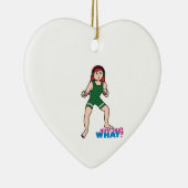 Wrustelaar - licht/rood keramisch ornament (Rechts)