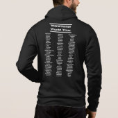 WRWR World Tour Zip Hoodie (Achterkant)