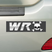 WRX met scull Bumpersticker (Op auto)
